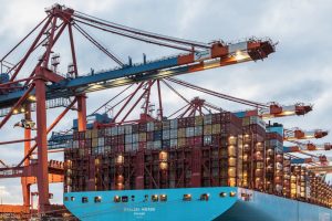 Container port scene representing Australia and Oceania freight partner discovery and Pacific quote coverage